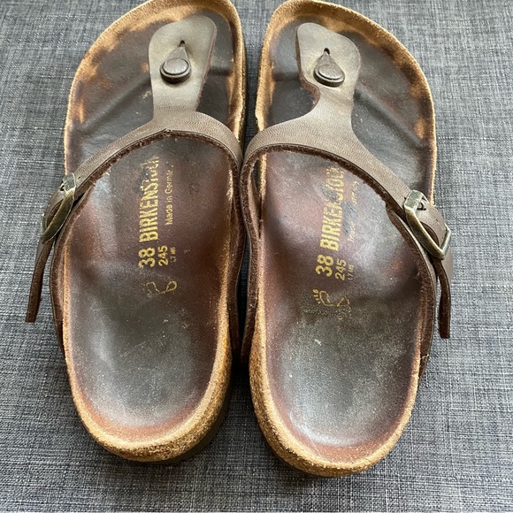 BIRKENSTOCK GIZEH SANDALS 38 - Picture 7 of 10